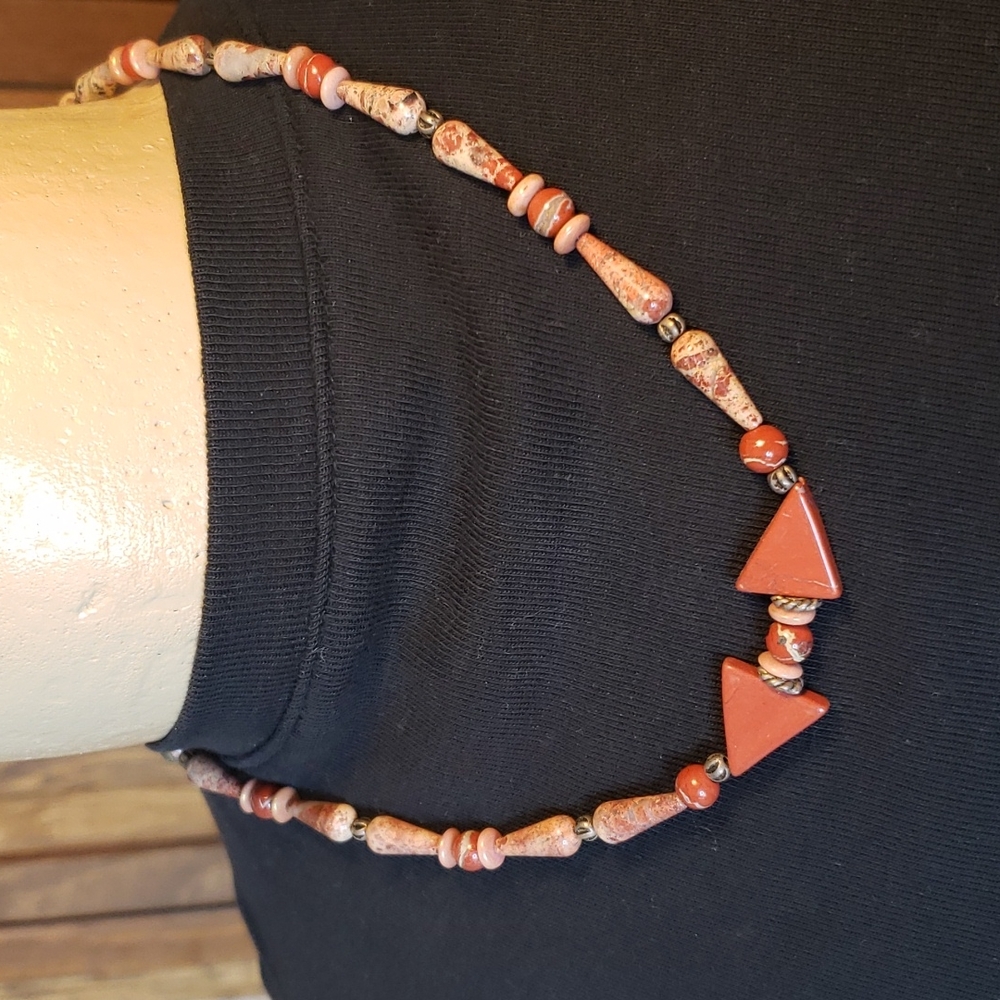 Natural Stone Beaded Necklace